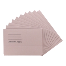 Classmates Document Wallet Foolscap - Buff - Pack of 50